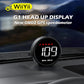 WiiYii G1 Car HUD OBD2 GPS On - board Computer Digital Head Up Display Auto Speedmeter Speed Windshield Projector For All Car - shift - knoobs