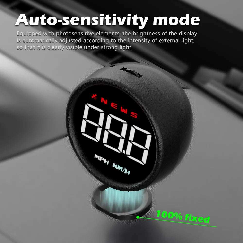 WiiYii G1 Car HUD OBD2 GPS On - board Computer Digital Head Up Display Auto Speedmeter Speed Windshield Projector For All Car - shift - knoobs