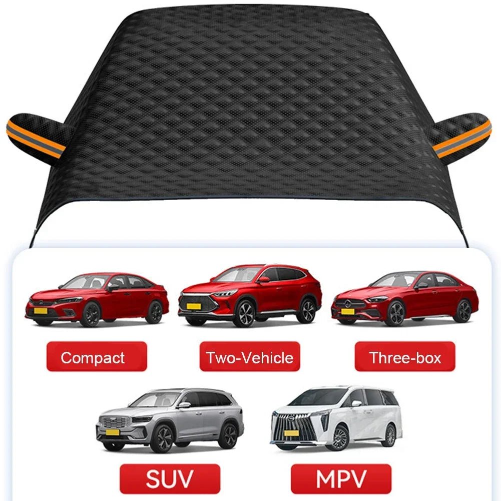 Winter Car Window Snow Cover Large Size Magnetic Car Windshield Snow Cover Anti Freeze Snow Windshield Covers Glass Sun Visor - shift - knoobs
