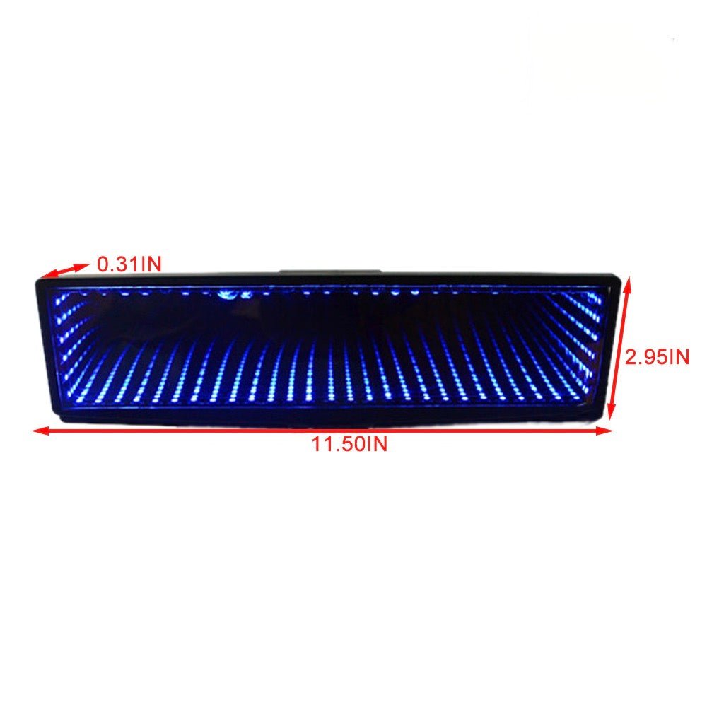 LED Rearview Mirror (The BlackHole) - shift-knoobs